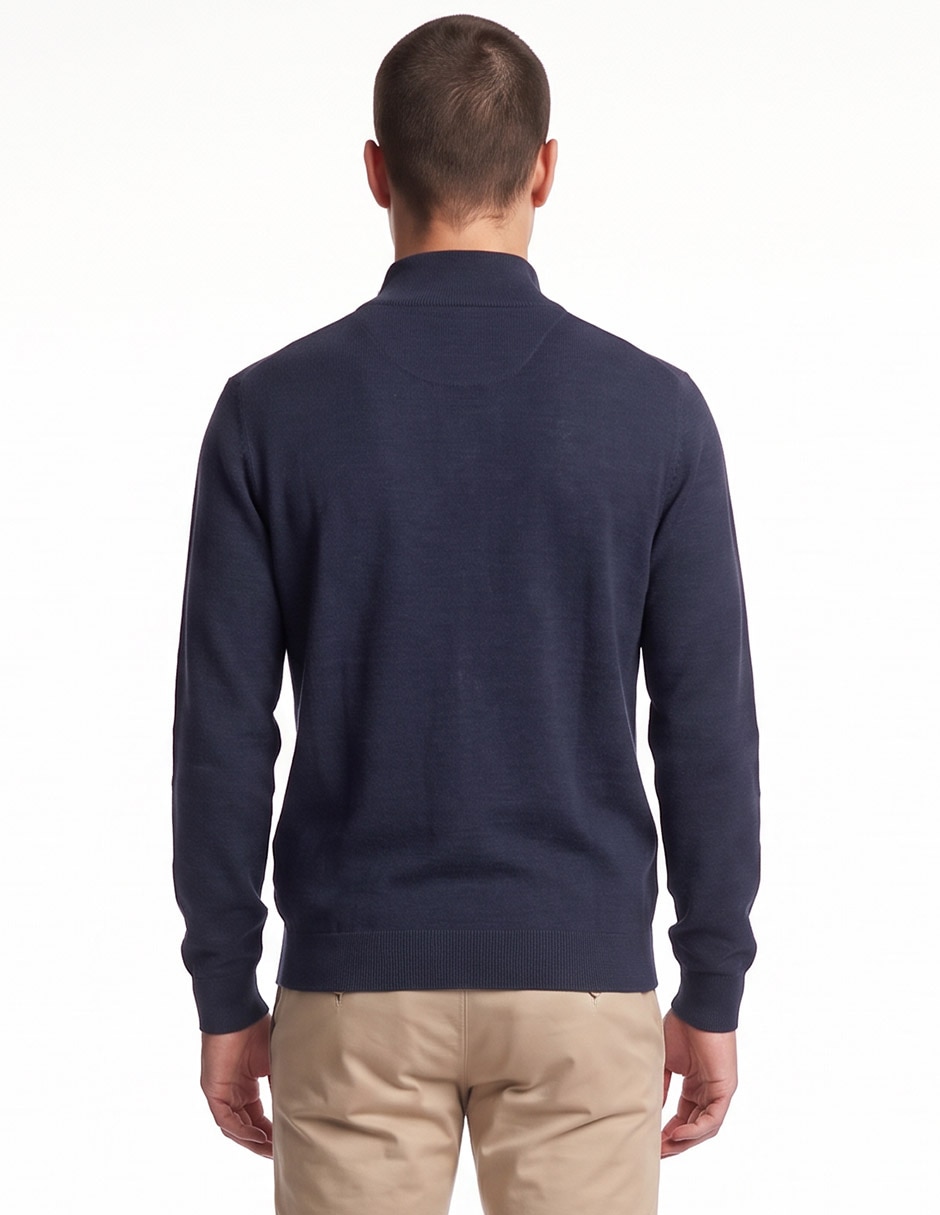 Suéter cuello con cierre para hombre 4