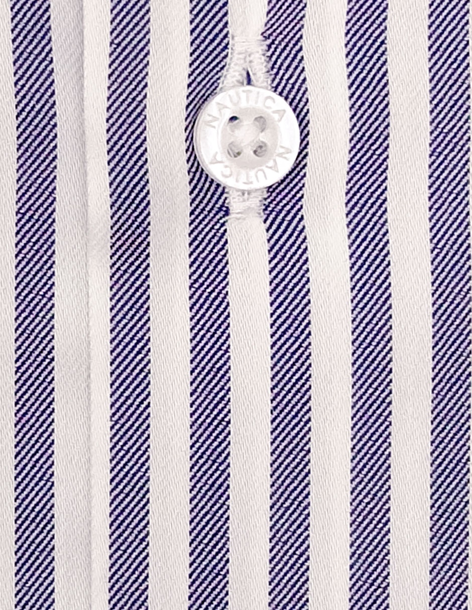 Camisa/sobrecamisa formal de mezcla de materiales manga larga para hombre 3