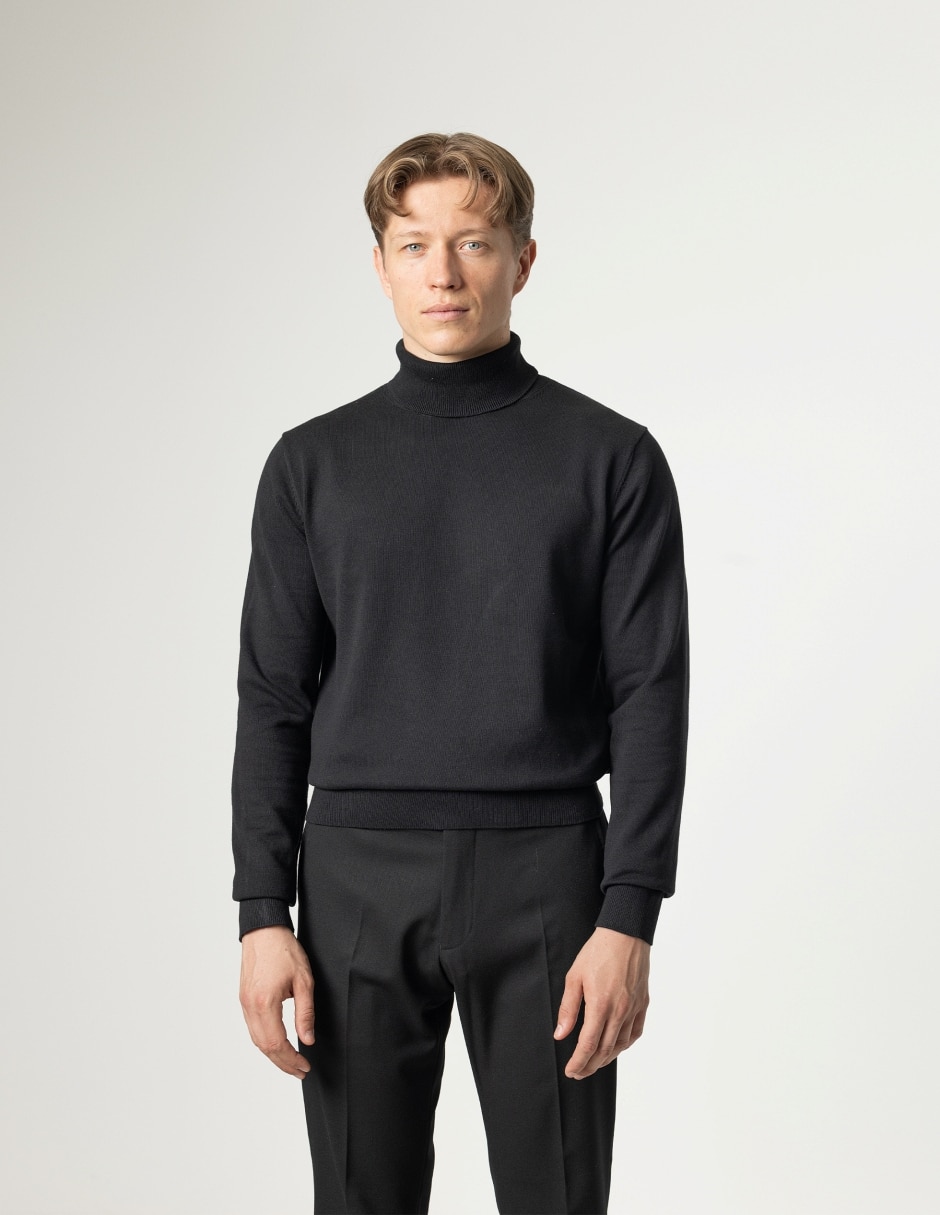 Suéter cuello tortuga para hombre