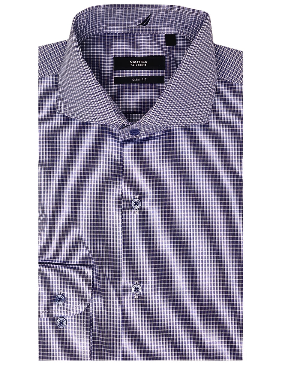 Camisa/sobrecamisa formal de algodón y elastano manga larga para hombre Camisa/sobrecamisa formal de algodón y elastano manga larga para hombre