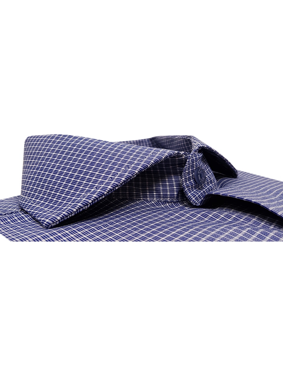 Camisa/sobrecamisa formal de algodón y elastano manga larga para hombre 2