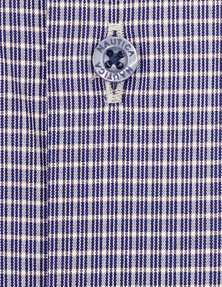 Camisa/sobrecamisa formal de algodón y elastano manga larga para hombre 4