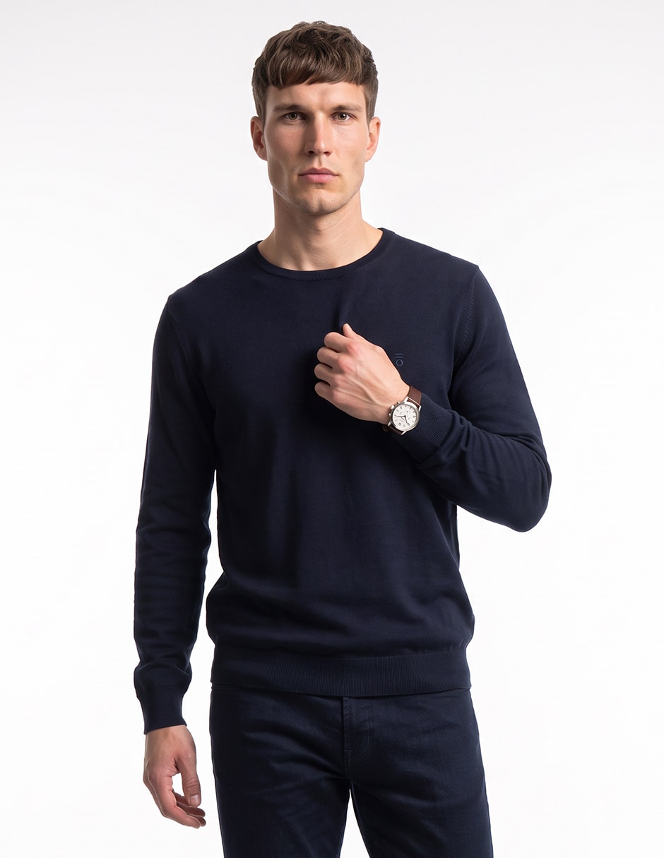 Suéter cuello redondo para hombre