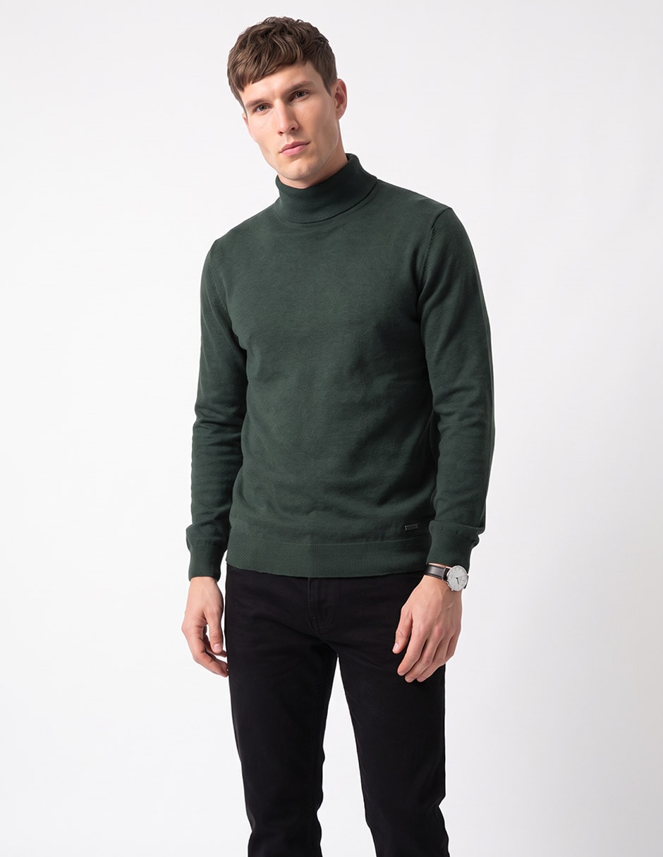 Suéter cuello alto para hombre
