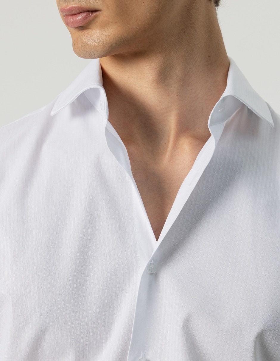Camisa formal manga larga para hombre 2