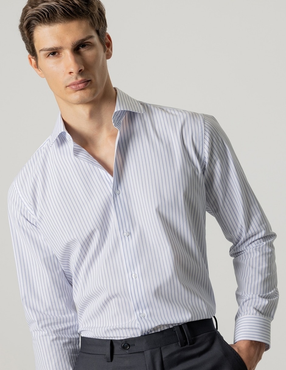Camisa/Sobrecamisa Formal de (si aplica) Algodón y poliéster manga Larga para hombre 2
