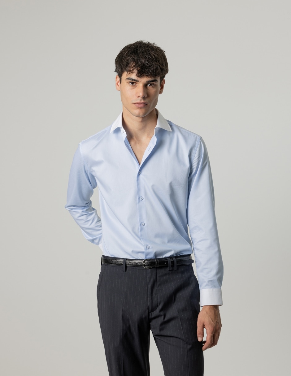 Camisa de vestir manga larga para hombre Camisa de vestir manga larga para hombre
