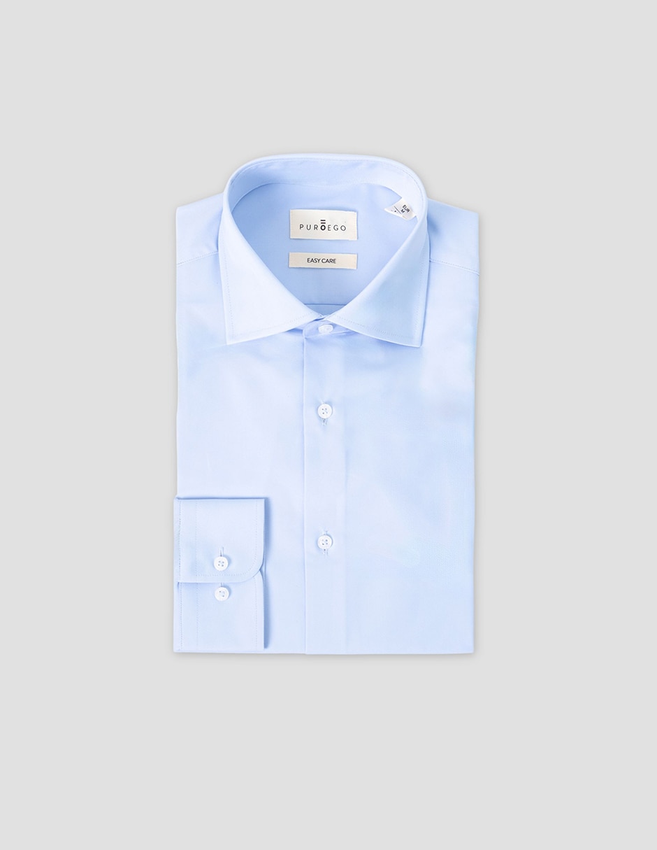 Camisa formal manga larga para hombre 5