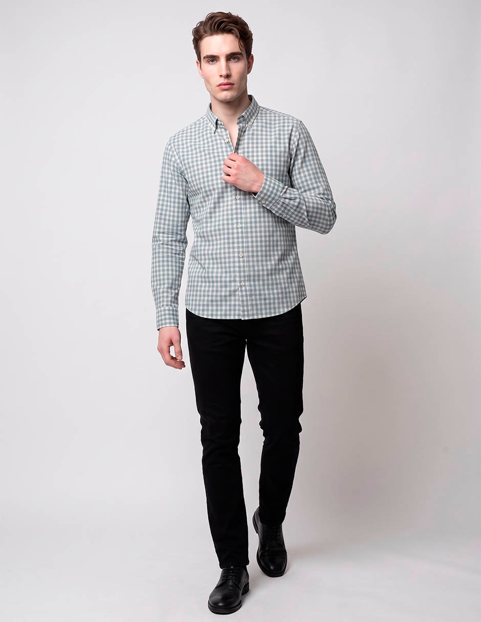 Camisa/sobrecamisa formal oi26 de algodón manga larga para hombre 3