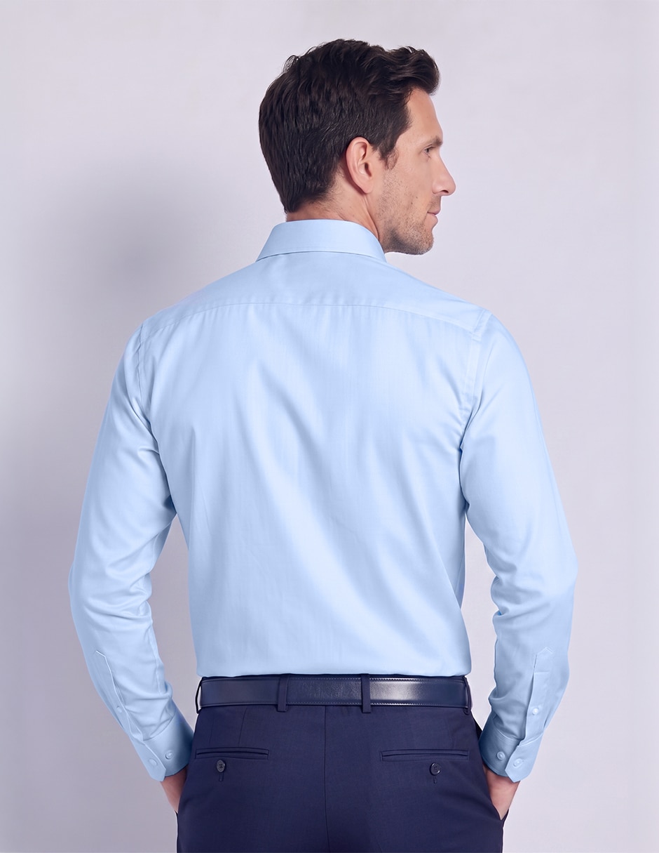 Camisa de vestir moda manga larga para hombre 2