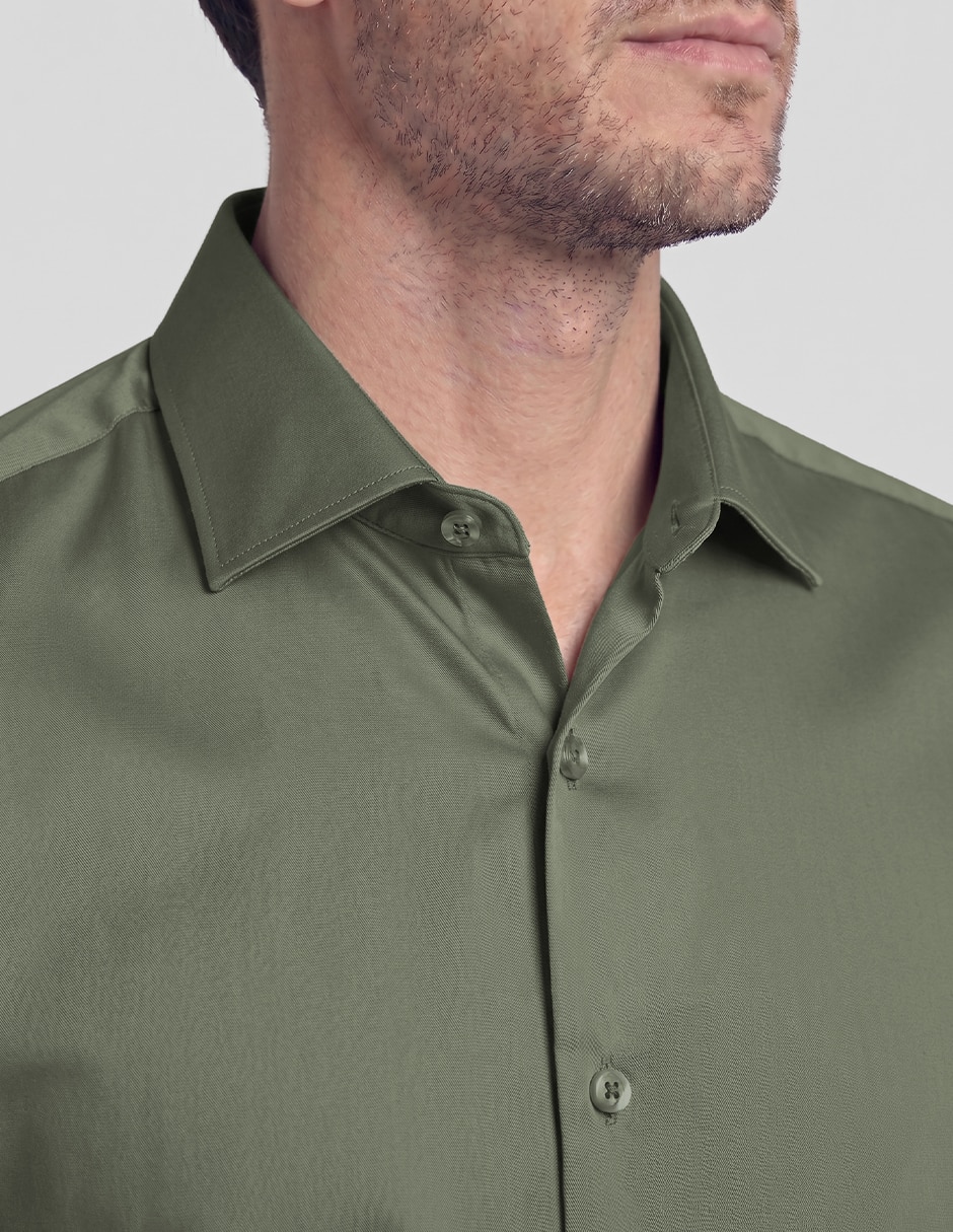 Camisa de vestir moda manga larga para hombre 3