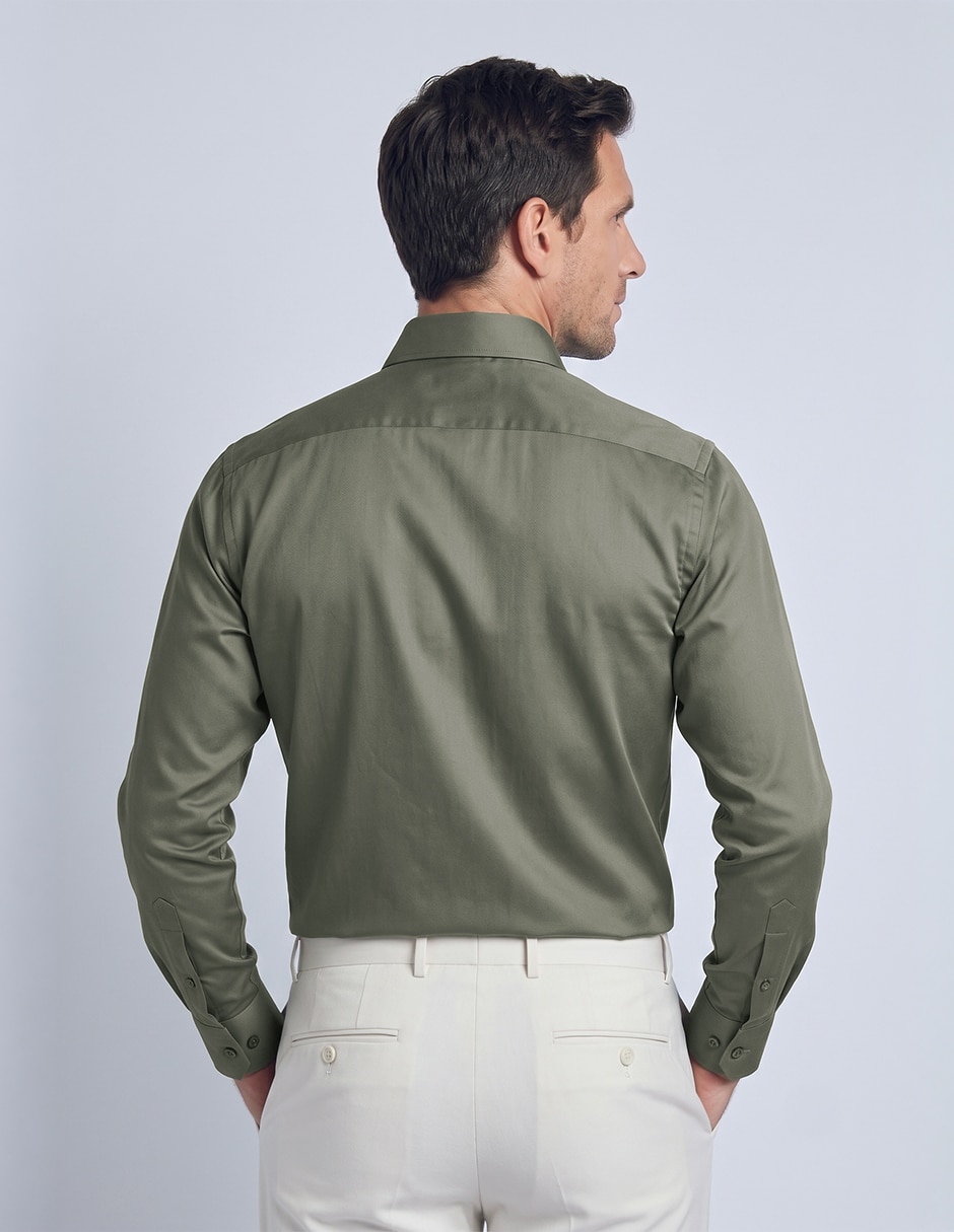 Camisa de vestir moda manga larga para hombre 2