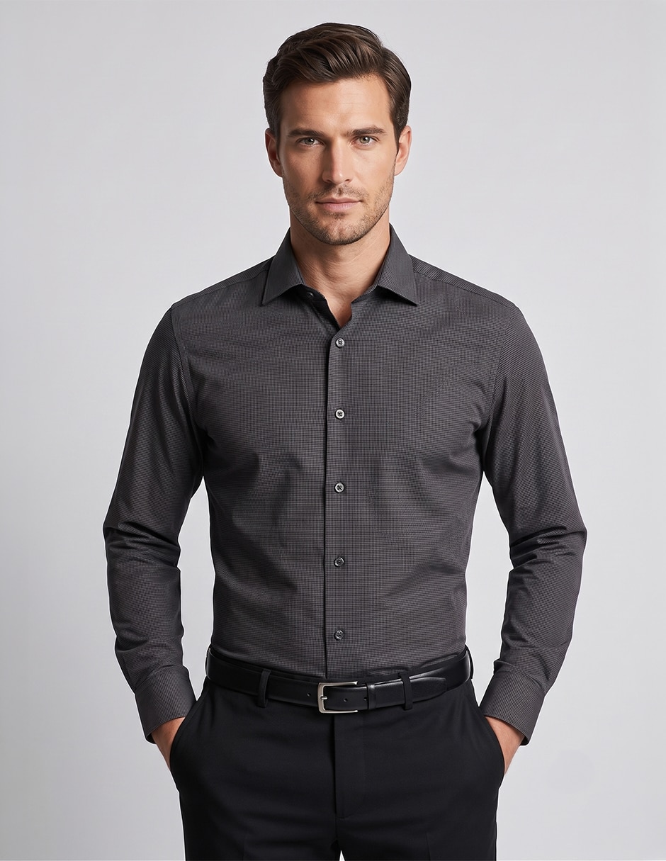Camisa de vestir moda manga larga para hombre Camisa de vestir moda manga larga para hombre