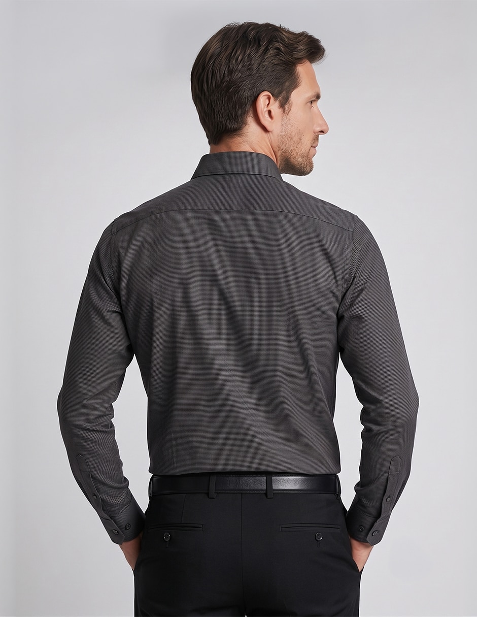 Camisa de vestir moda manga larga para hombre 2