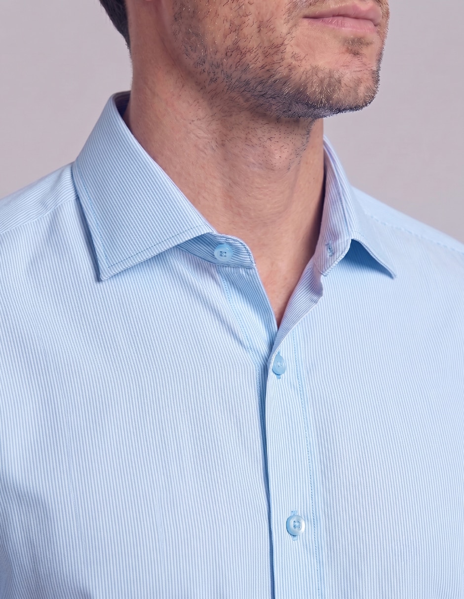 Camisa de vestir moda manga larga para hombre 2