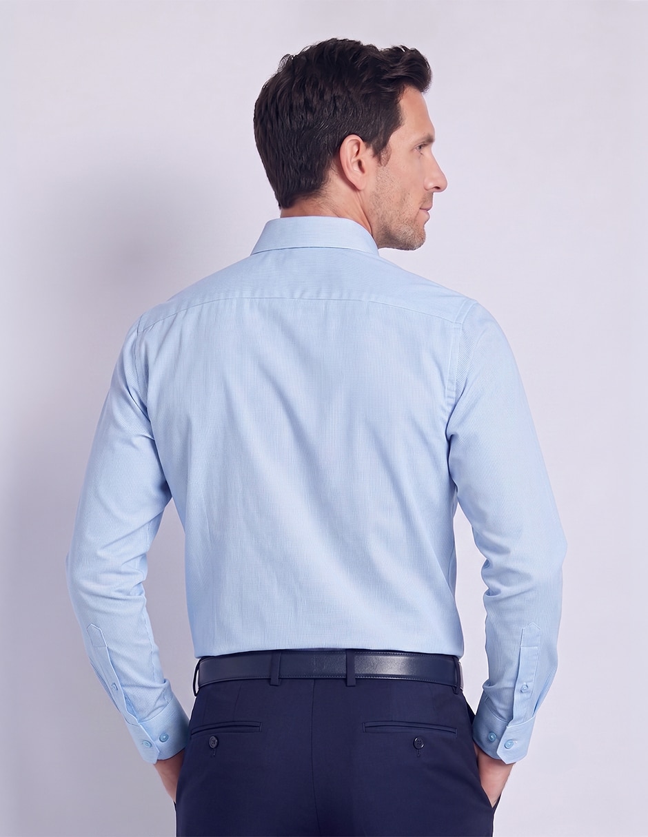 Camisa de vestir moda manga larga para hombre 3