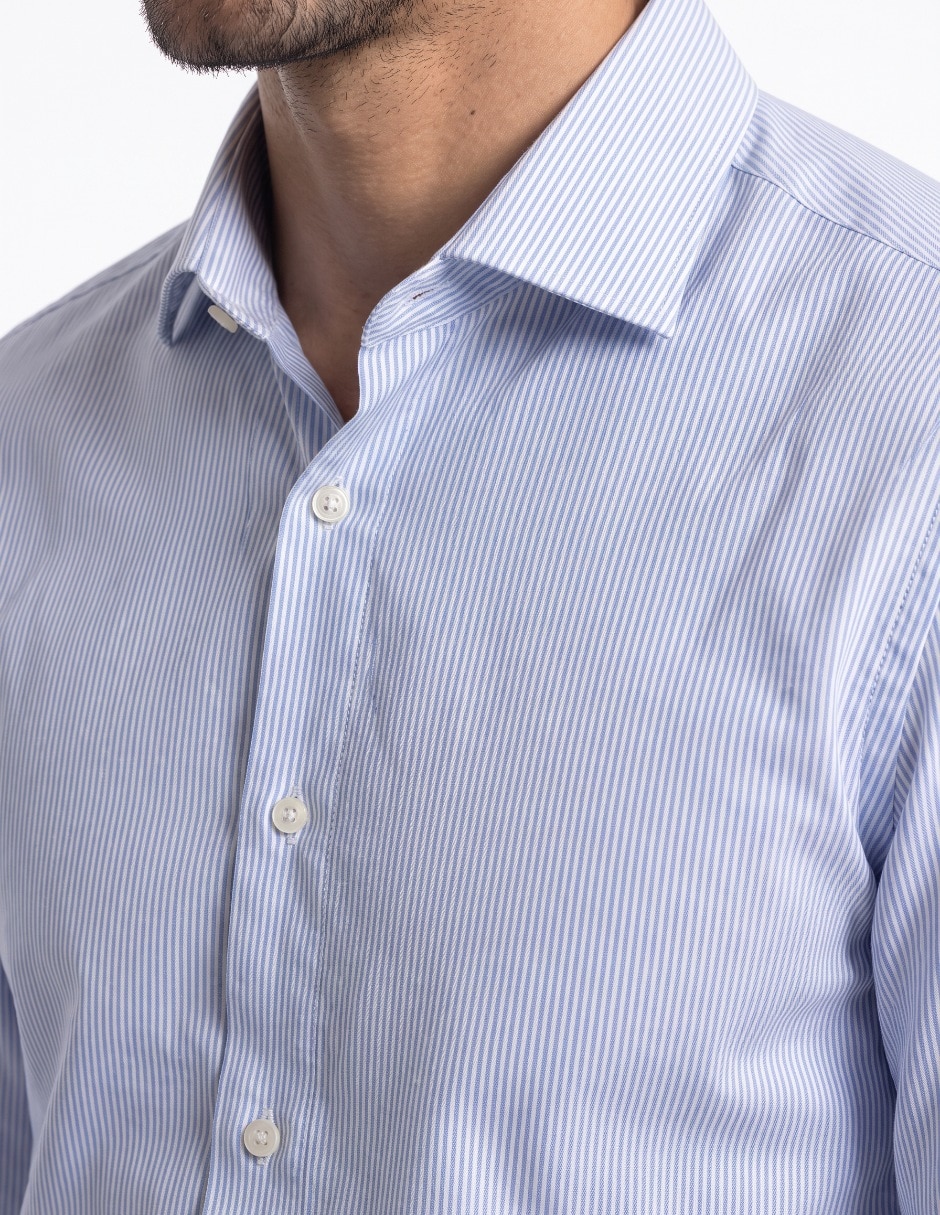Camisa de vestir de algodón manga larga para hombre 4