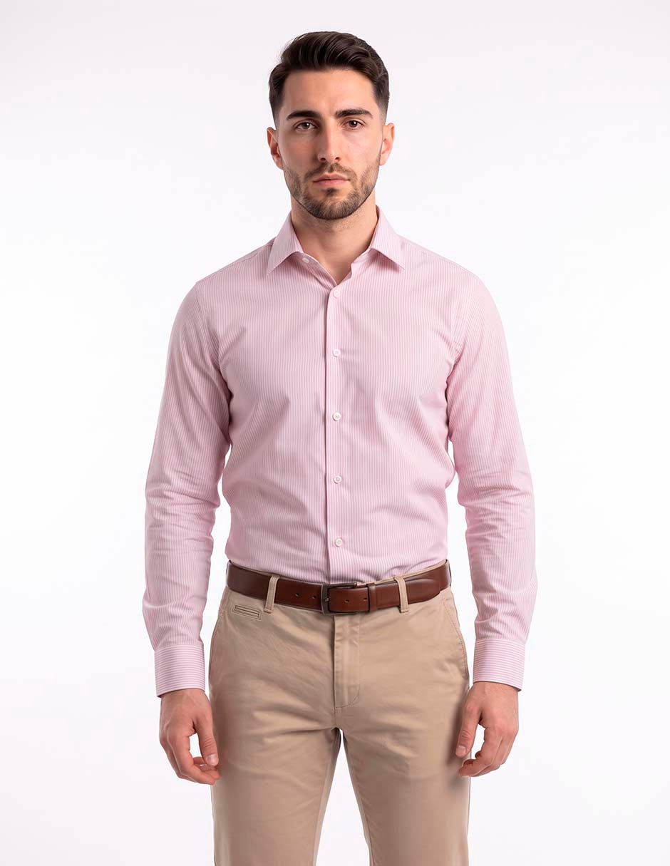 Camisa Formal manga larga para hombre 3
