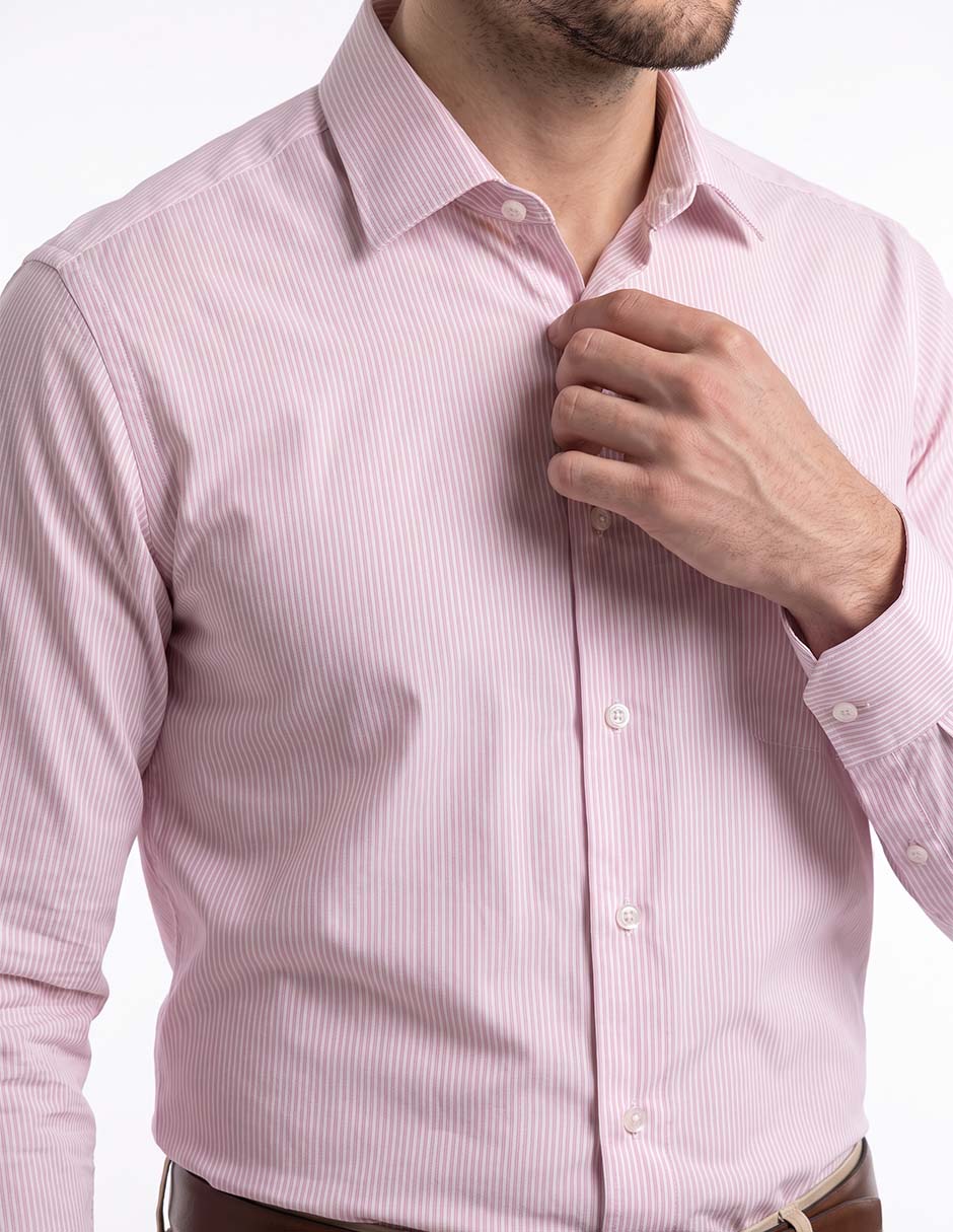 Camisa Formal manga larga para hombre 4