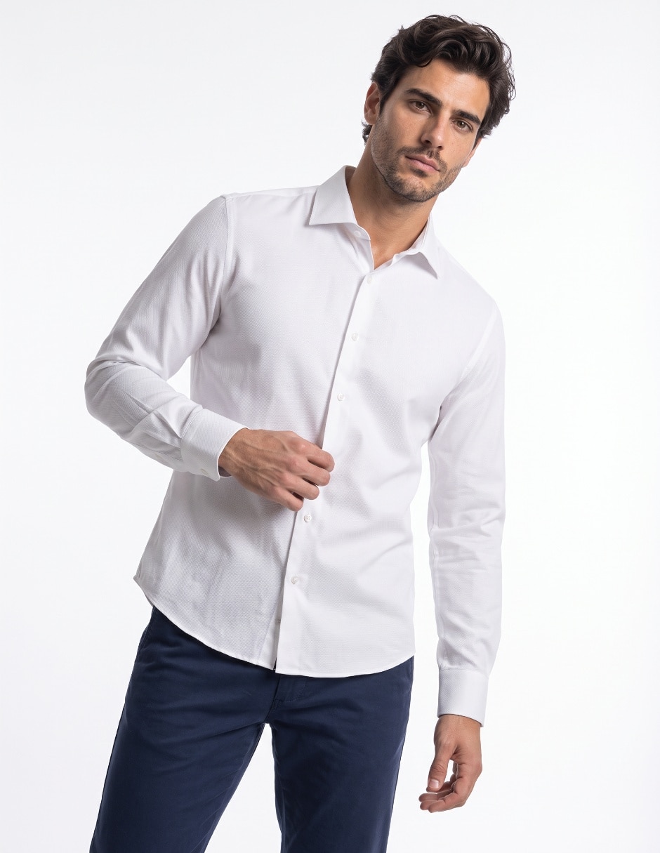 Camisa de vestir manga larga para hombre Camisa de vestir manga larga para hombre