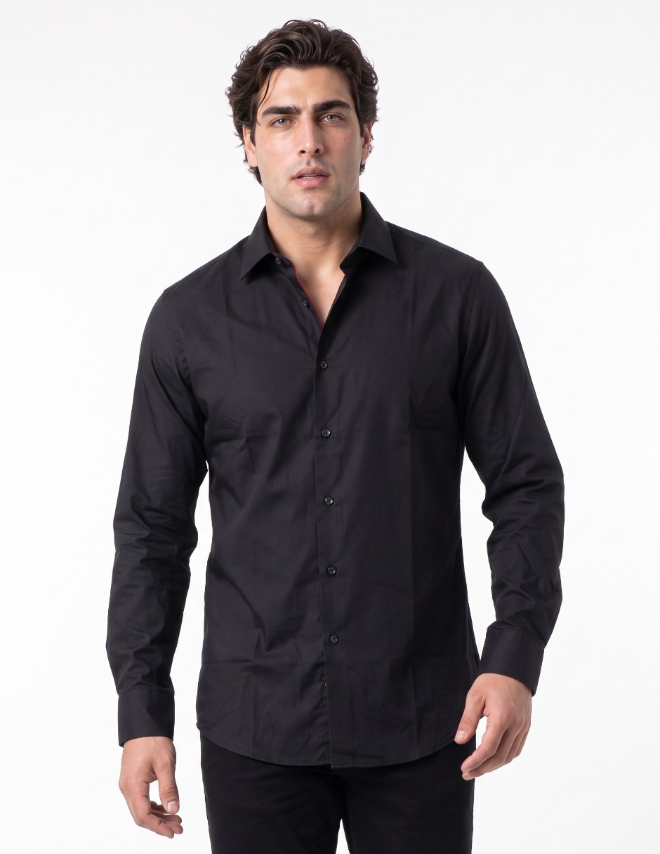 Camisa de vestir manga larga para hombre