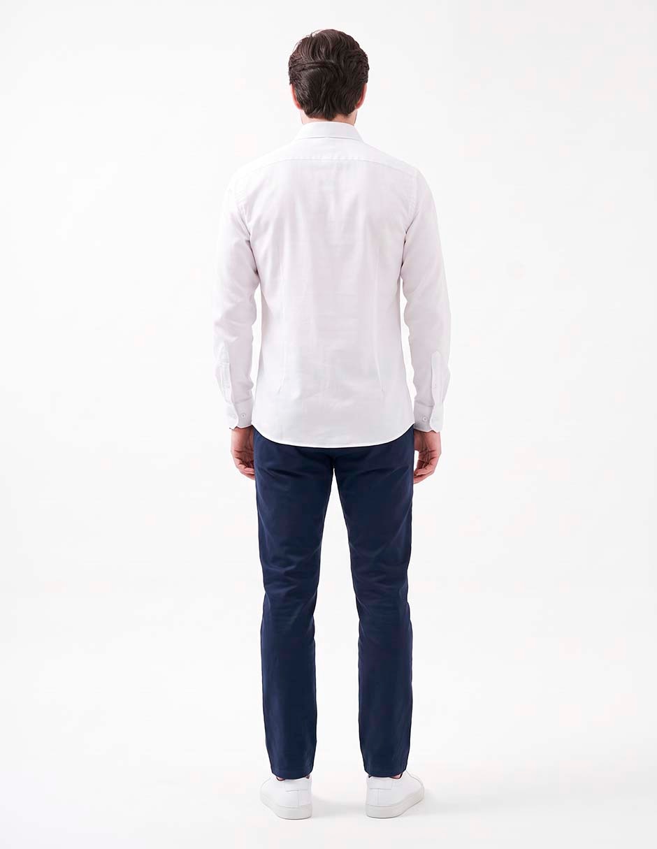 Camisa casual manga larga para hombre 2
