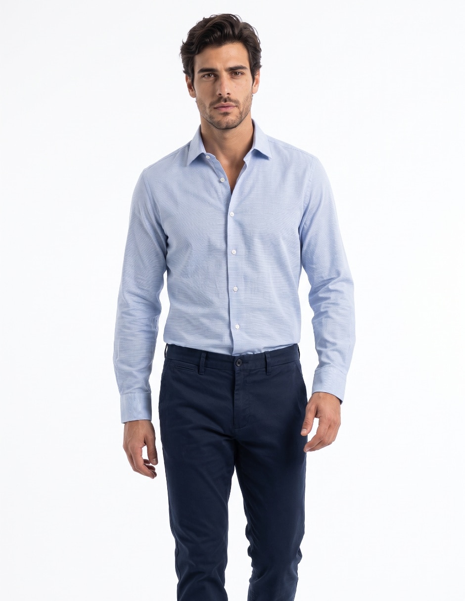 Camisa de vestir manga larga para hombre Camisa de vestir manga larga para hombre