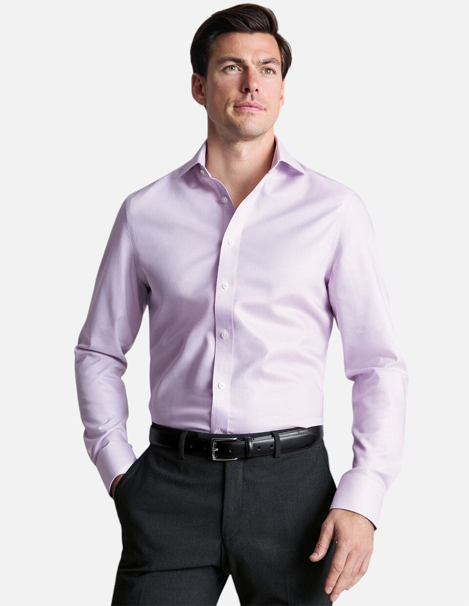 Camisa de vestir Charles Tyrwhittde algodón manga larga para hombre Camisa de vestir Charles Tyrwhittde algodón manga larga para hombre
