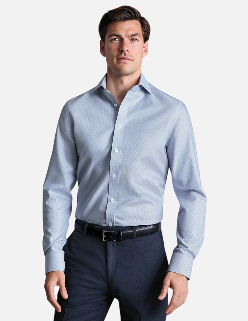 Camisa de vestir Charles Tyrwhittde algodón manga larga para hombre Camisa de vestir Charles Tyrwhittde algodón manga larga para hombre