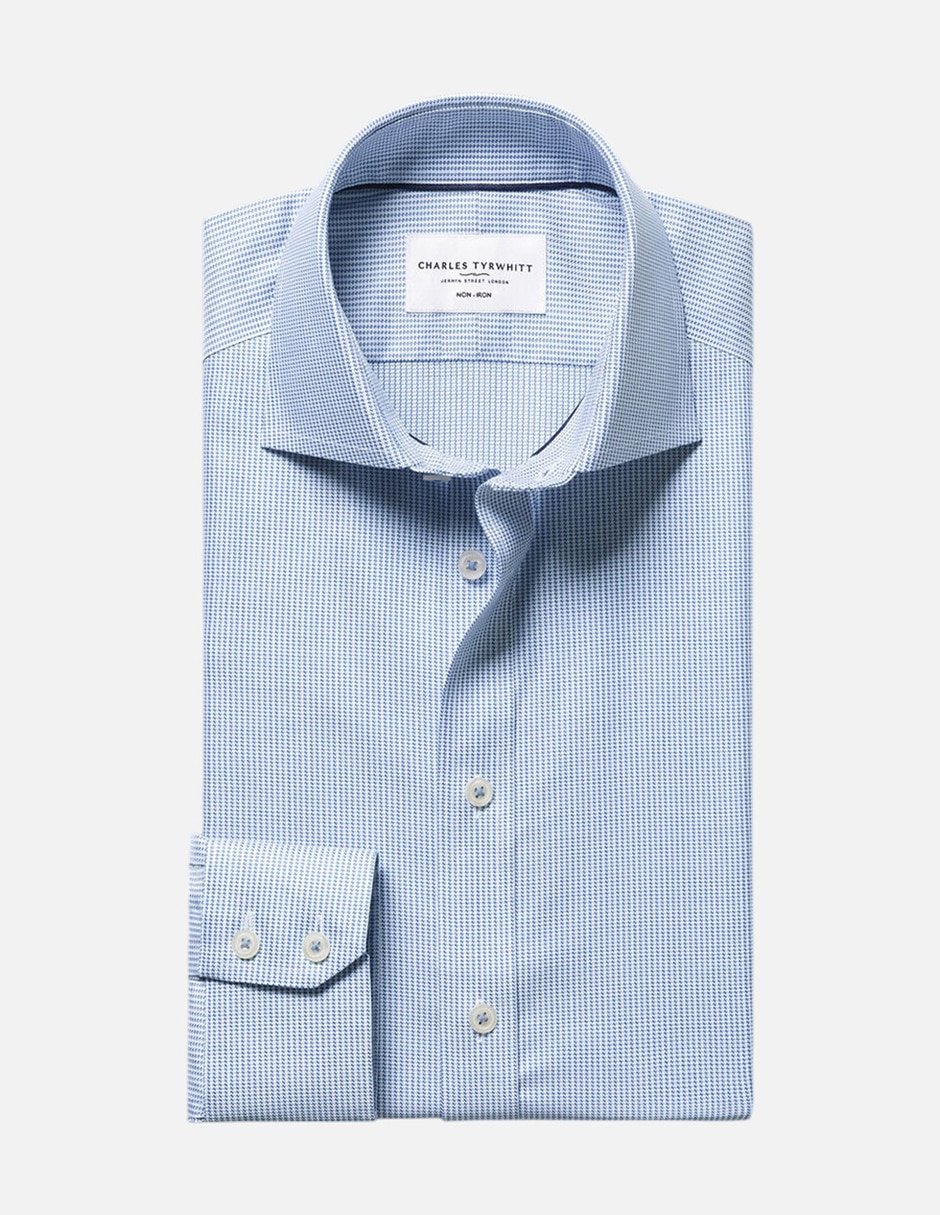Camisa de vestir Charles Tyrwhittde algodón manga larga para hombre 5