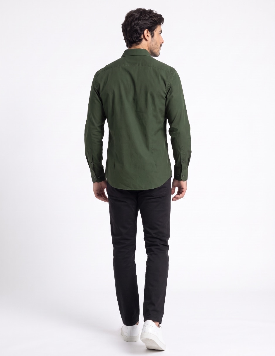 Camisa business casual de algodón para hombre 2