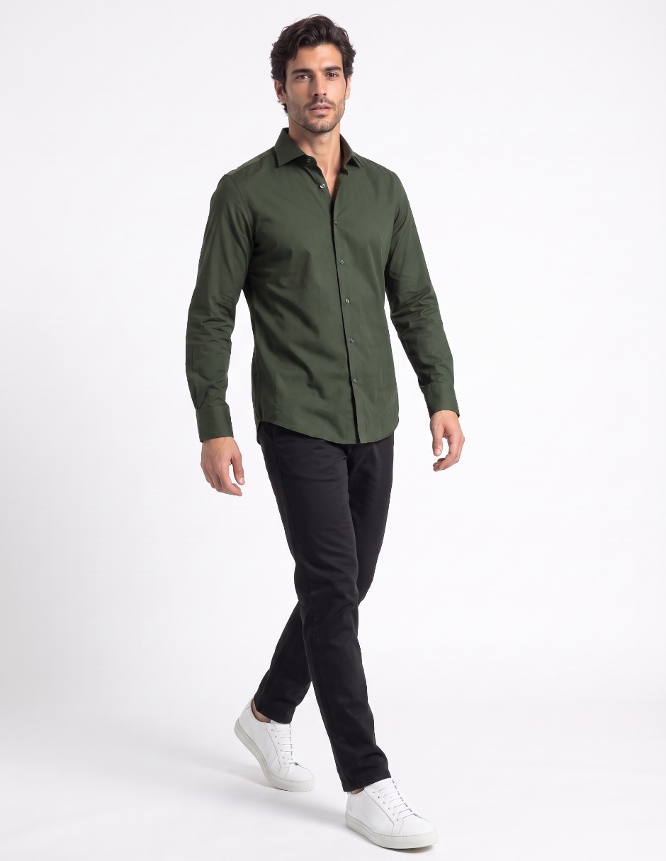 Camisa business casual de algodón para hombre 3