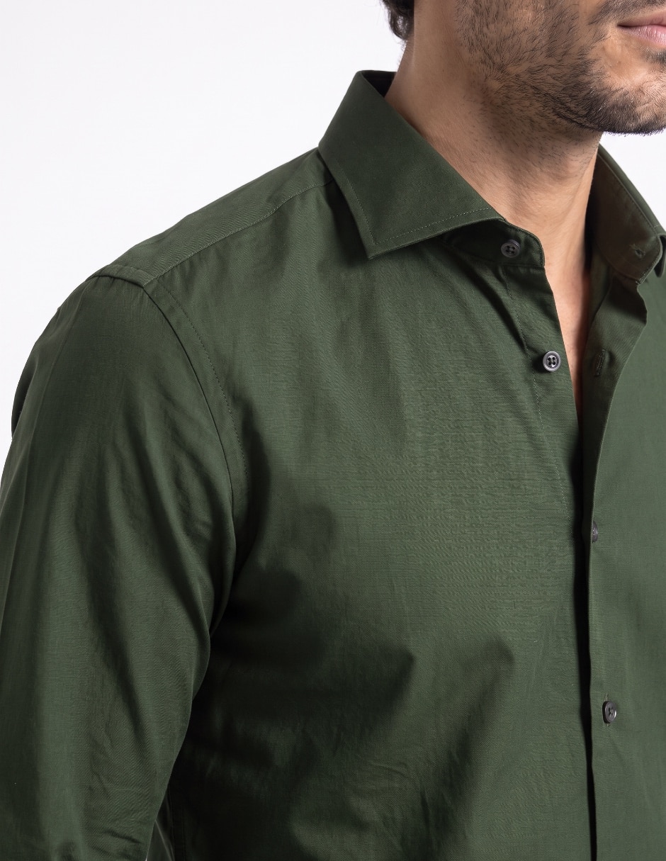 Camisa business casual de algodón para hombre 4