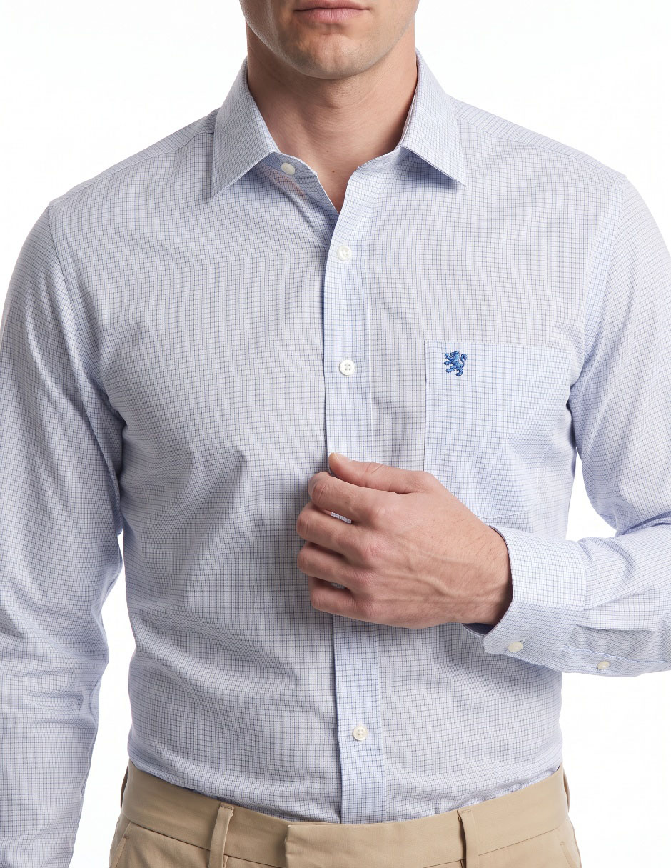 Camisa Formal manga larga para hombre 4