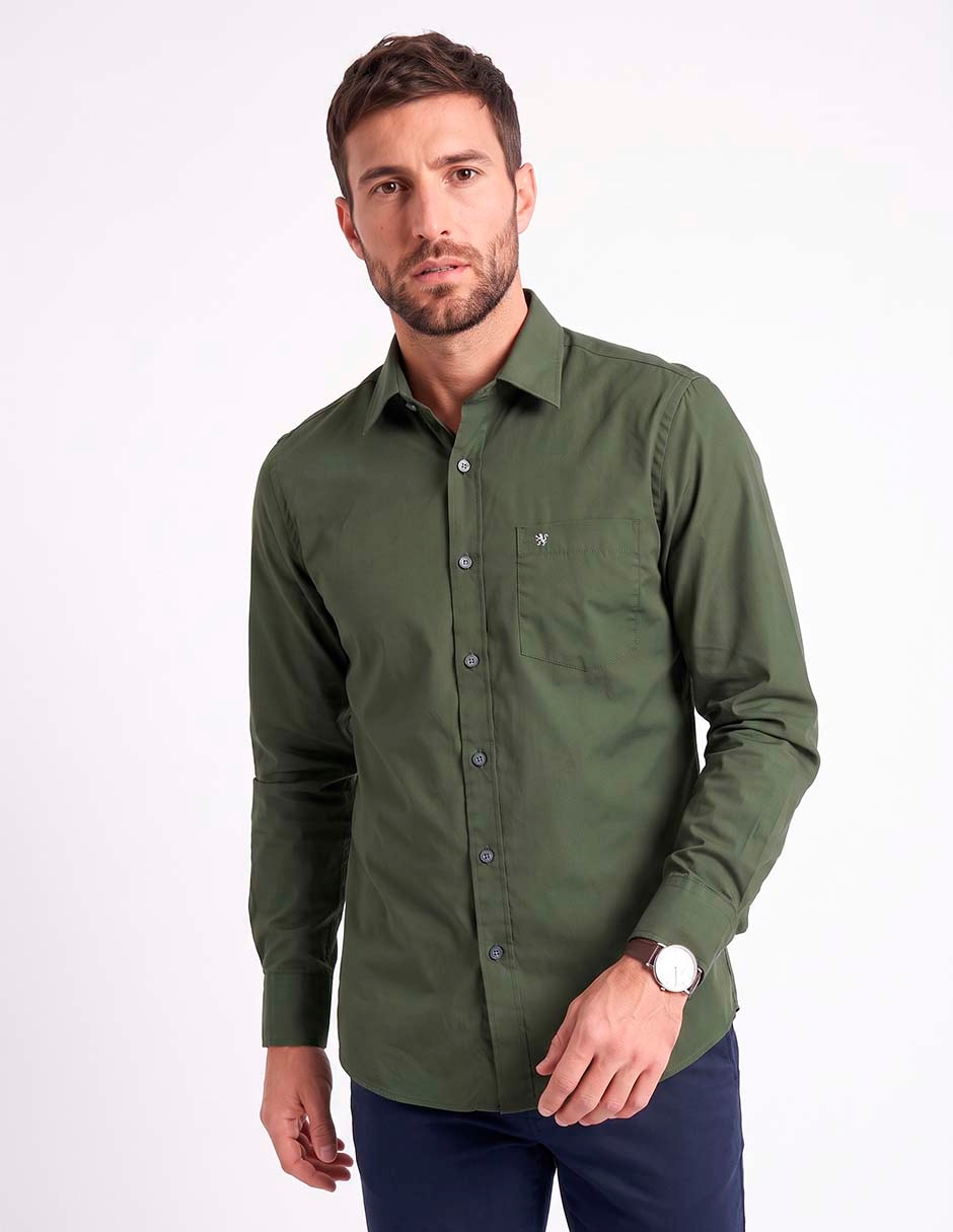 Camisa Formal manga larga para hombre 3