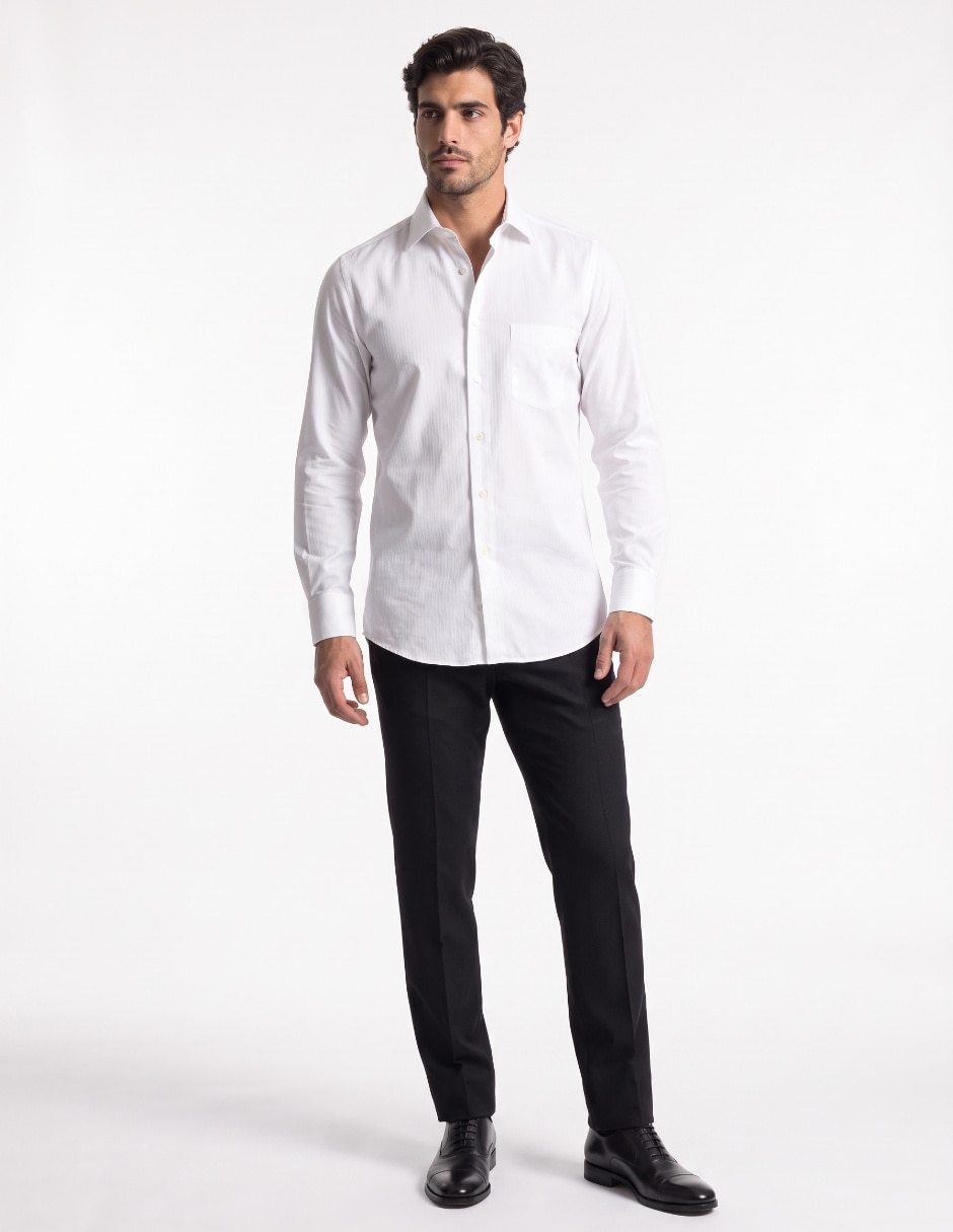 Camisa de vestir manga larga para hombre