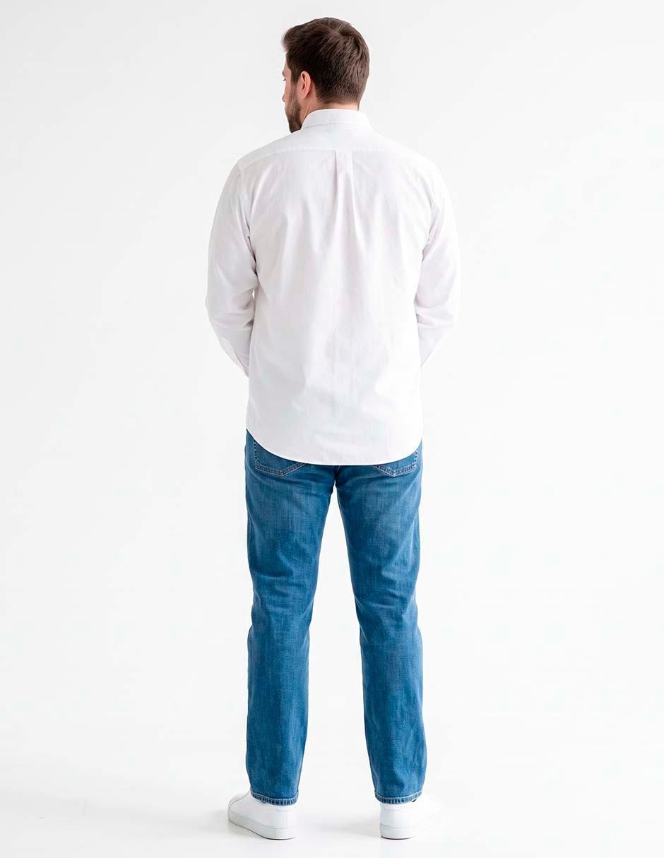Camisa casual manga larga para hombre 2