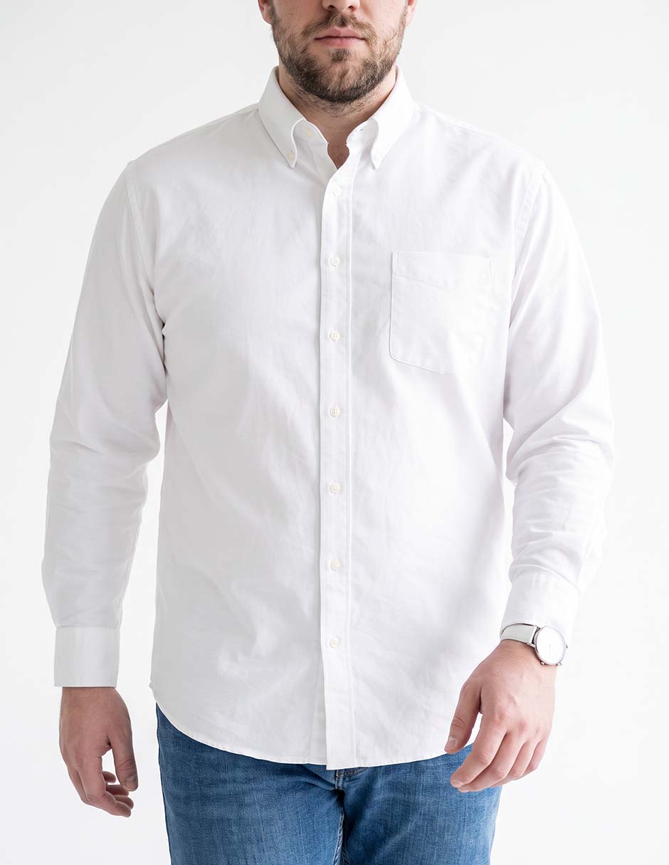 Camisa casual manga larga para hombre 4