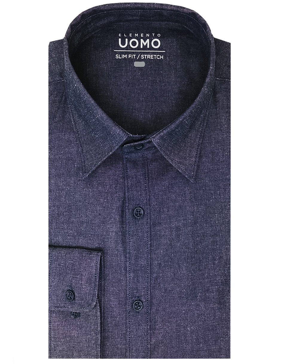 Camisa de vestir moda manga larga para hombre