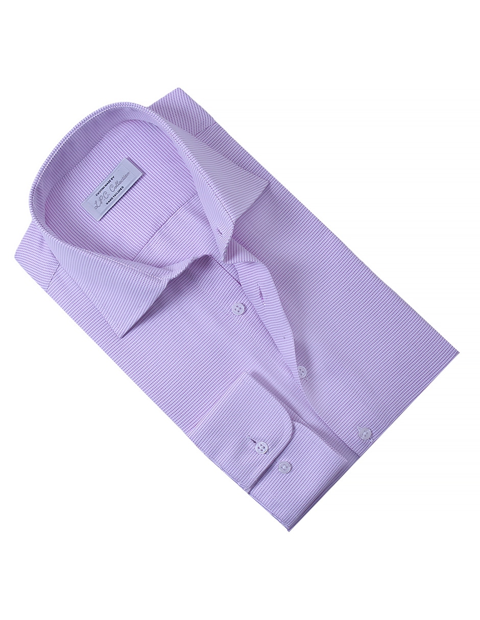 Camisa/sobrecamisa formal de algodón y poliéster manga larga para hombre 4