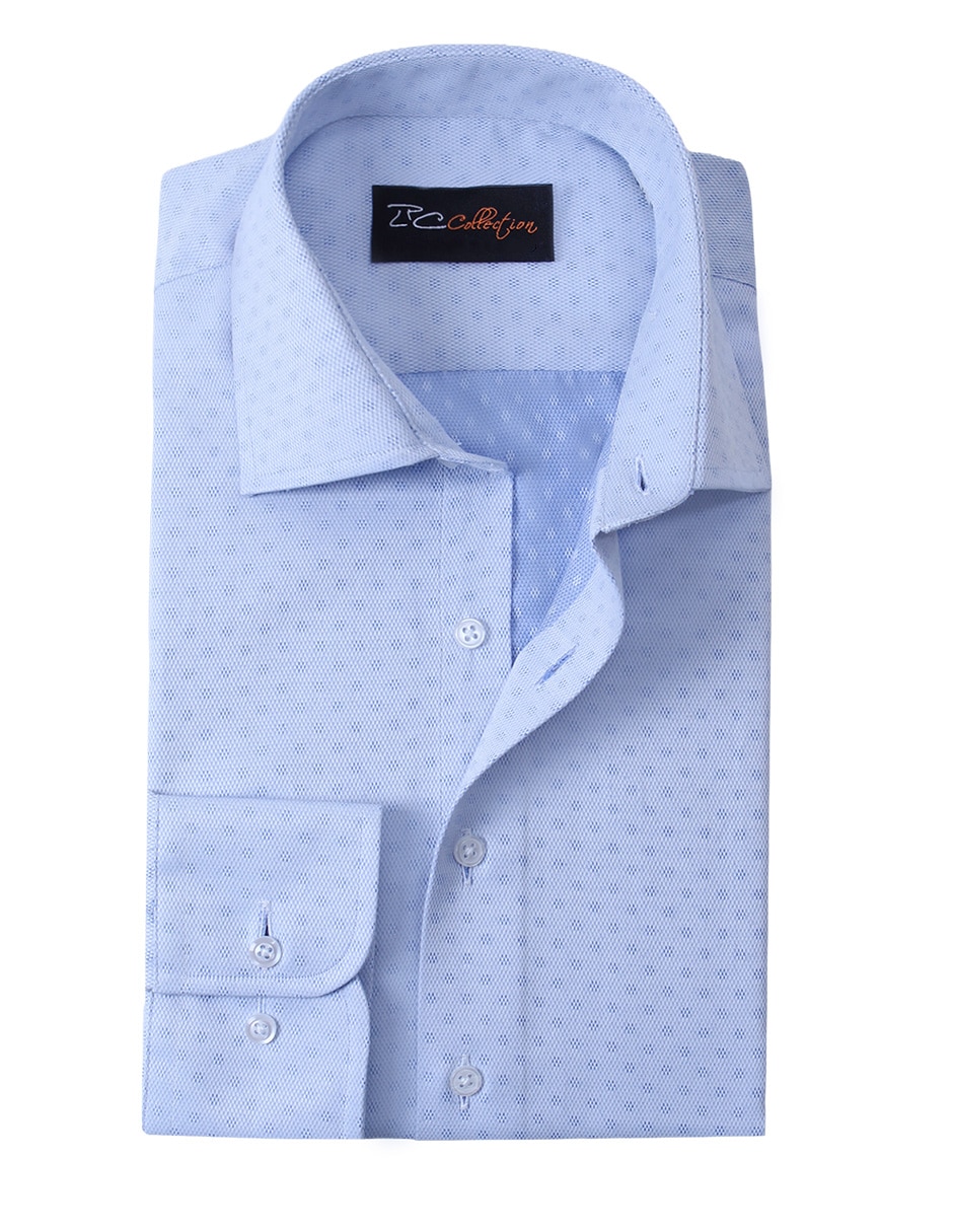 Camisa/sobrecamisa formal de algodón y poliéster manga larga para hombre 2