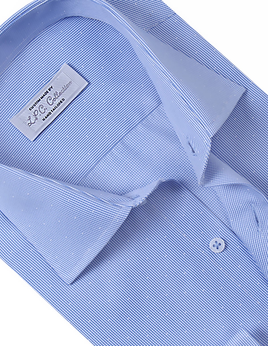 Camisa/sobrecamisa formal de algodón y poliéster manga larga para hombre 3