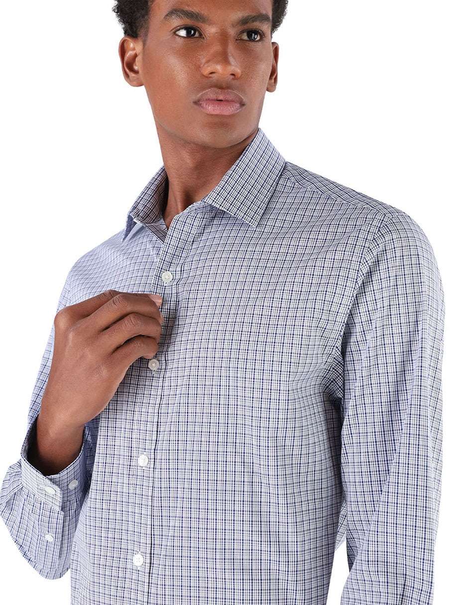 Camisa formal fall 26 de algodón manga larga para hombre 3