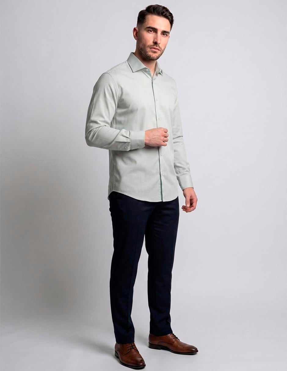 Camisa de vestir manga larga para hombre