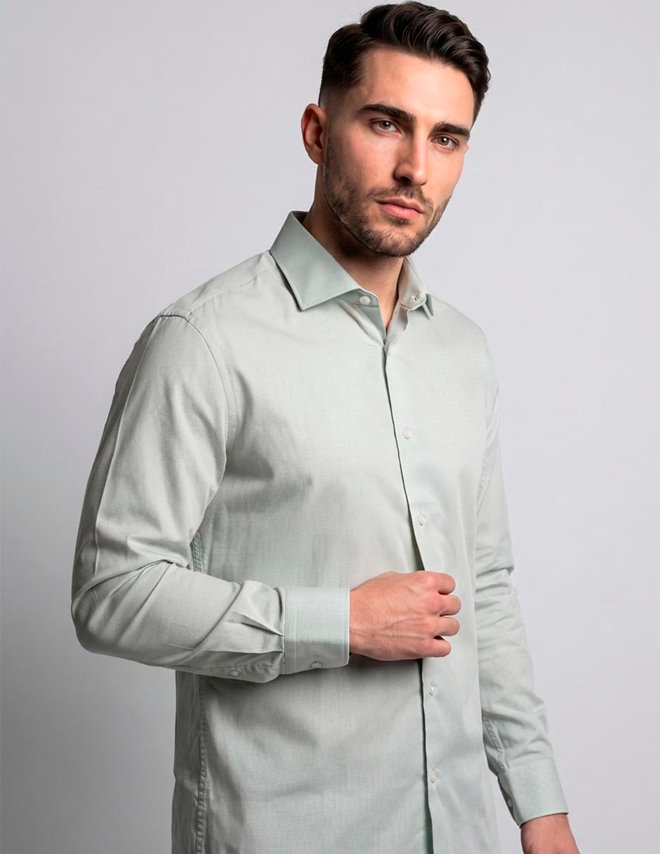 Camisa de vestir manga larga para hombre 2