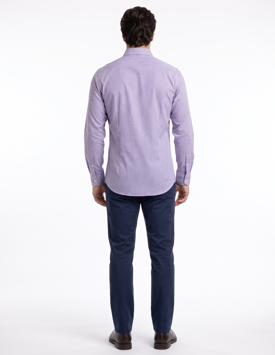Camisa de vestir l.p.c manga larga para hombre 2