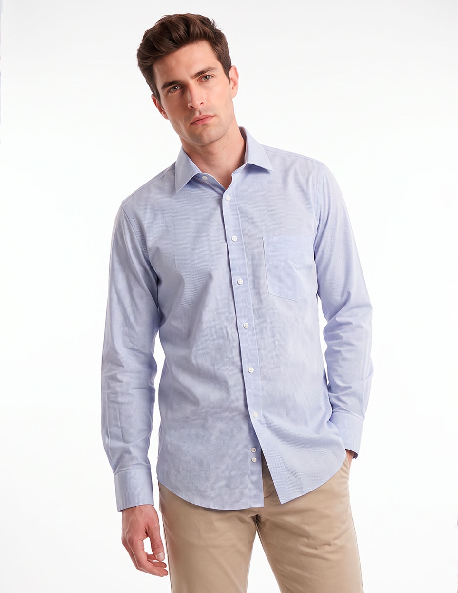 Camisa de vestir manga larga para hombre