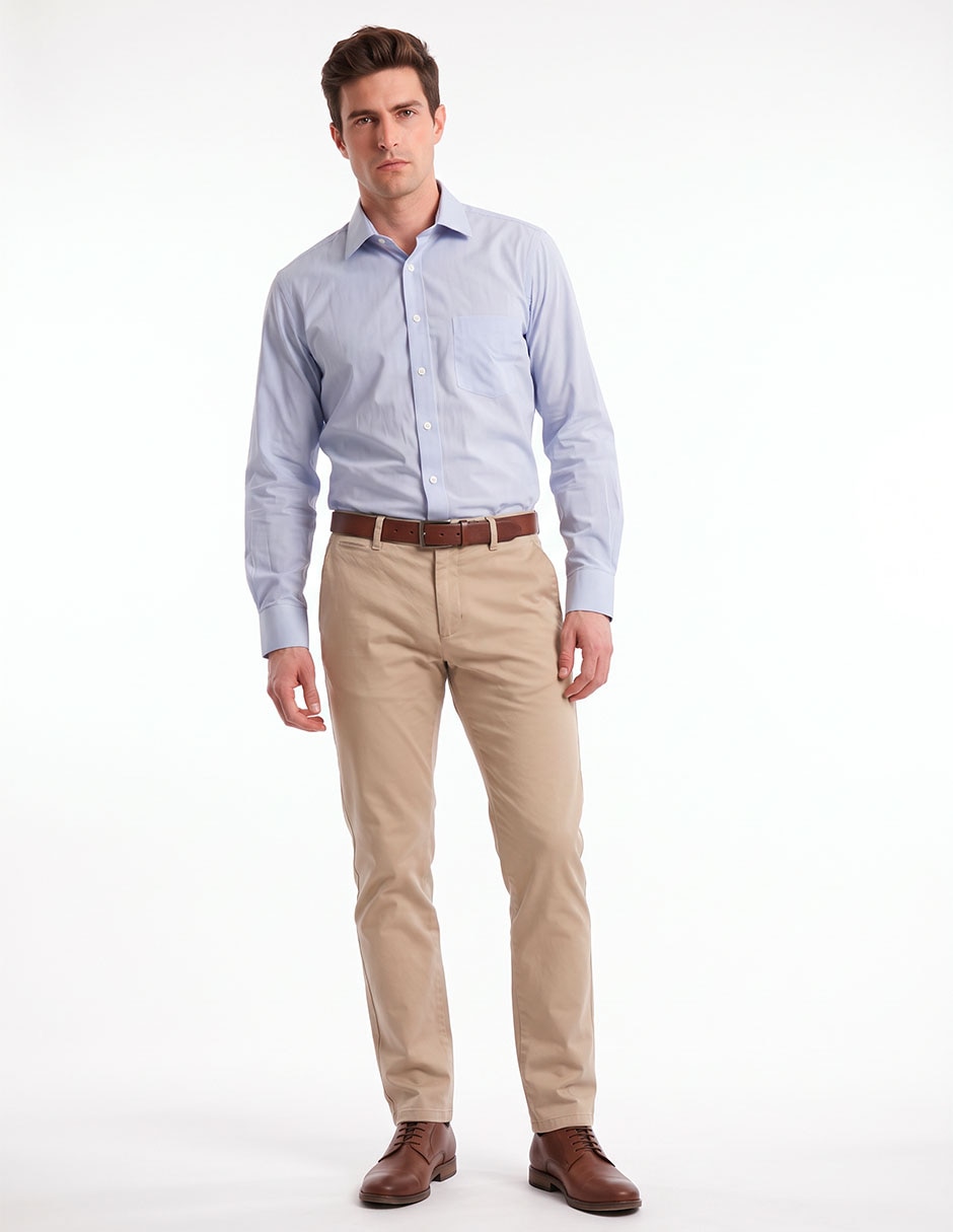 Camisa de vestir manga larga para hombre 4