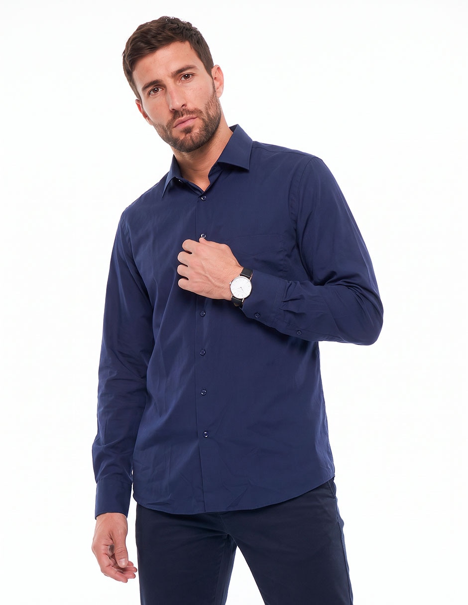 Camisa de vestir manga larga para hombre Camisa de vestir manga larga para hombre