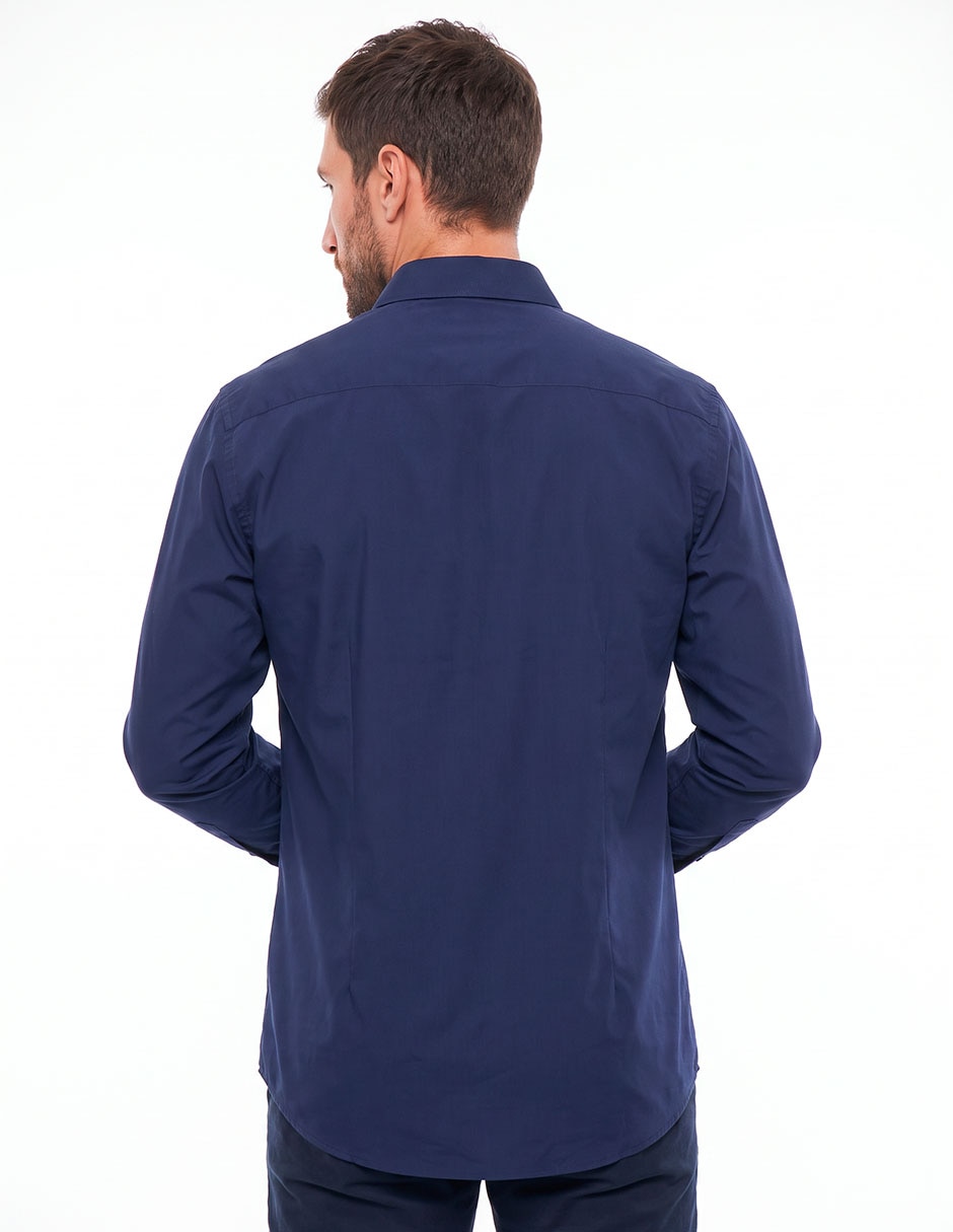 Camisa de vestir manga larga para hombre 4